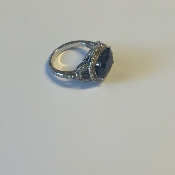 Sapphire and Sterling silver Ring - Picture 2 of 5